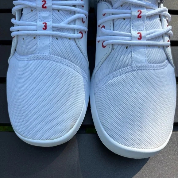 Nike Air Jordan First Class Cement Grey White Fire Red Trim Men’s 8 AJ7312 116 - Picture 10 of 13